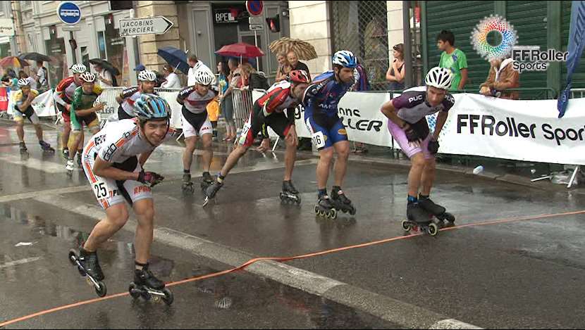 Le groupe de tête du marathon hommes