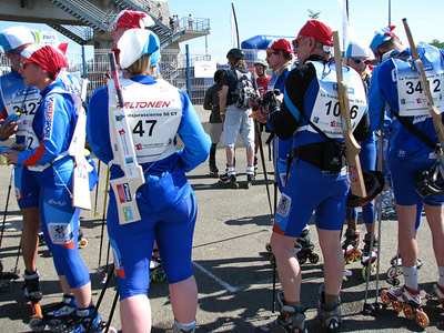 Photos : le mans façon ski à roulettes