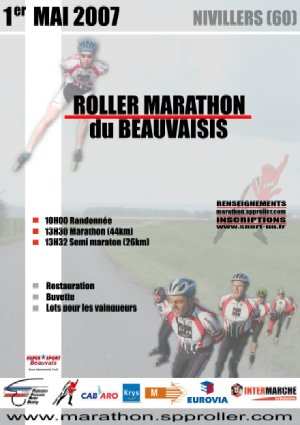 Roller Marathon du Beauvaisis 2007 à Saint-Paul (60)