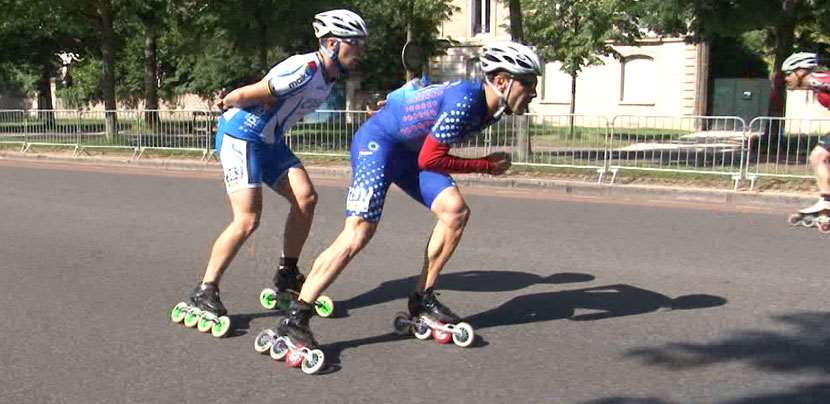 Vincent Esnault (France) is escaping with Marco Nuvolara (Italy)