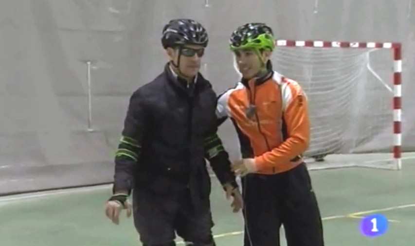 Un patineur non voyant se lance sur le P2P