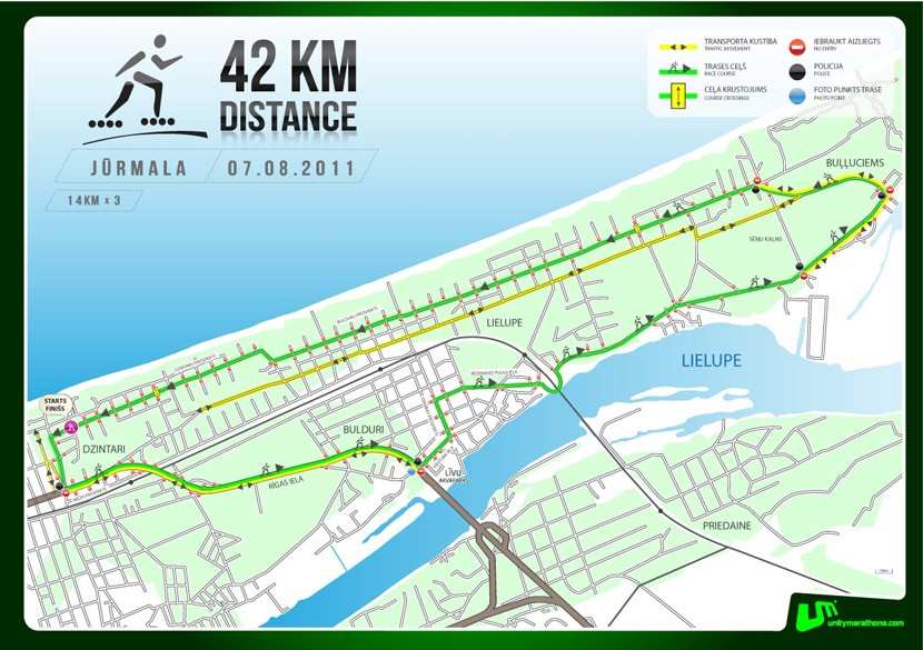 Roller Marathon 2011 à Jurmala (Riga, Lettonie)