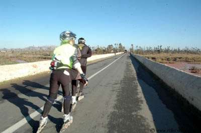 Peloton roller à Marrakech en 2006