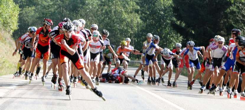Chute quelques km après Pontarlier pour la Transroller 2012