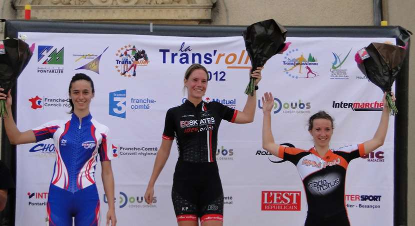 Le podium féminin de la Transroller 2012