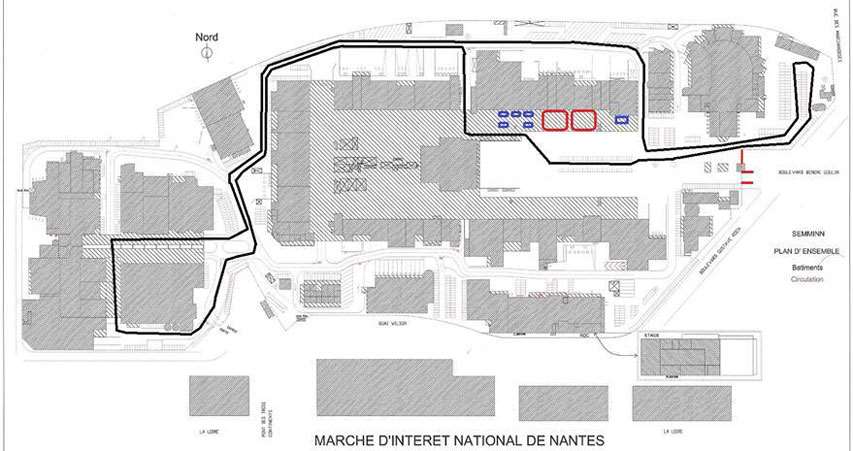 Le plan du circuit des 6 H de Nantes