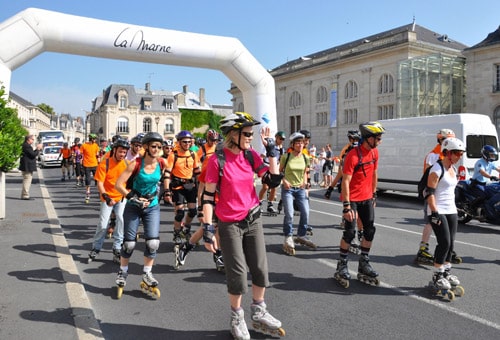 Départ de la Roll Marne Express 2014
