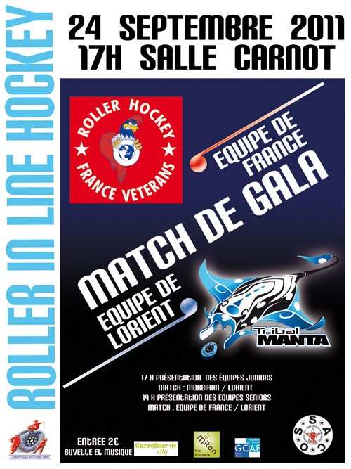 Match de gala de roller hockey 2011 entre le CPR Lorient et SACOS (56)