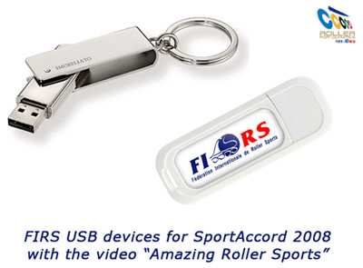 La clé USB de SportAccord2007 avec la vidéo - "Amazing Roller Sports"