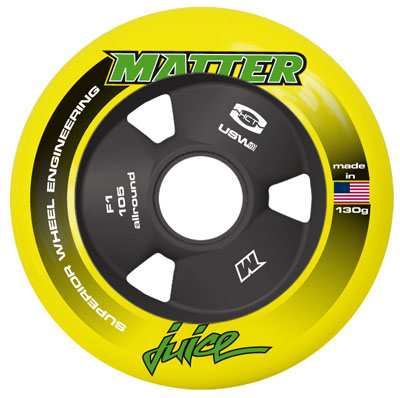 Nouvelle roue de roller course de 105 mm chez Matter