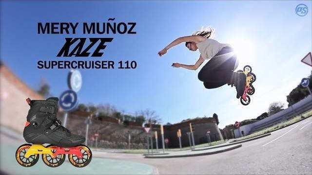 Session roller freeride avec Mery Munoz à Barcelone en Kaze Supercruiser 110 (Espagne)