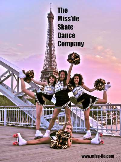 miss iles cheerleaders rollerskates