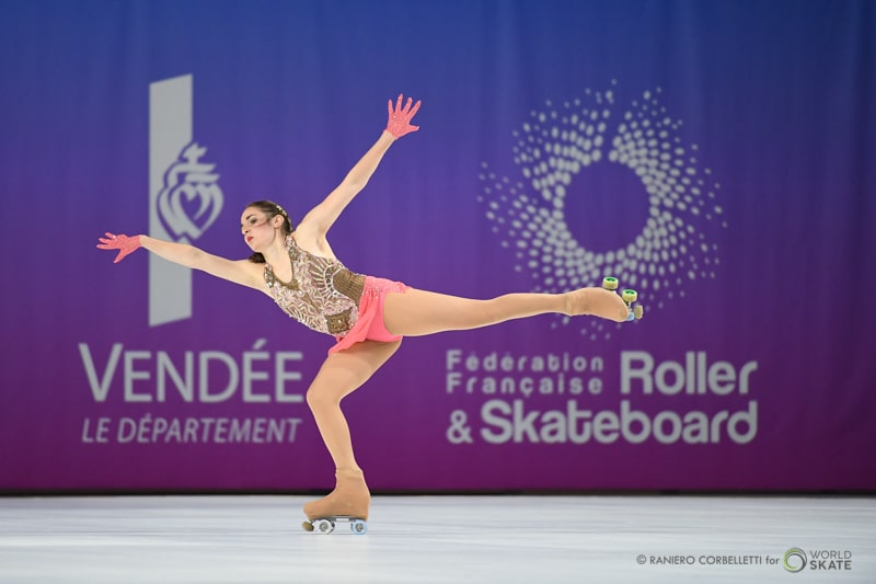 Patineuse au championnat du monde de roller artistique 2018 - photo : Raniero Corbelletti