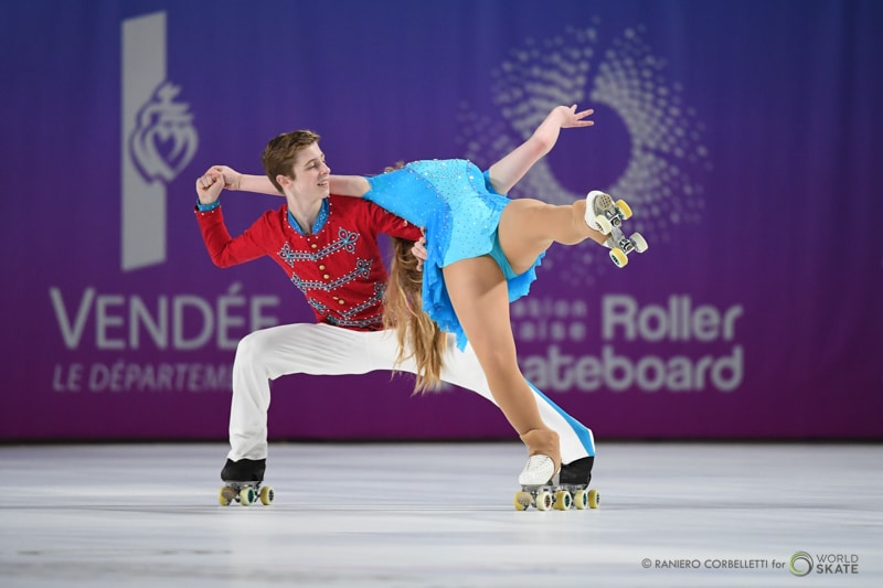 Couple Danse au mondial roller artistique 2018
