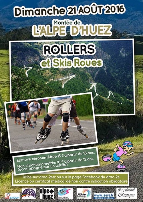 montee alpes huze 2016 roller ski roues