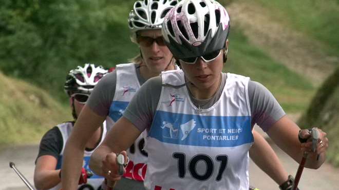 La montée du Larmont en rollerski