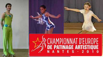Profil de 4 patineurs artistiques de l&rsquo;Euro Groupe 2010
