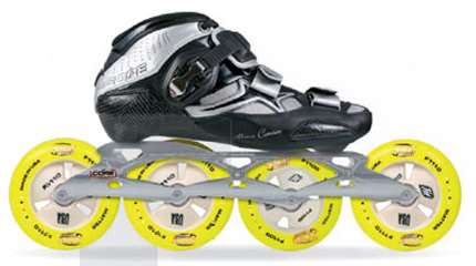 Test des châssis roller course Triple X 110 mm avec Ligne Droite