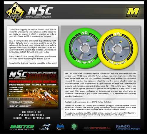 NSC : nouveau partenariat et nouveau site