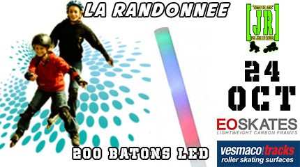 Jeux du Roller Midi-Pyrénées: les batons LED