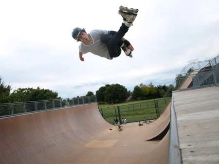 Nicolas Colliaux en rampe à Champigny-sur Marne