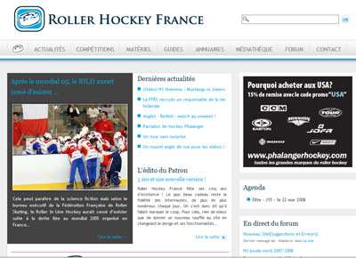 Web : RollerHockeyFrance fait peau neuve