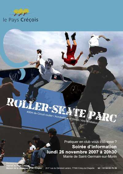 Inauguration du roller parc de Saint-Germain-sur-Morin (77)