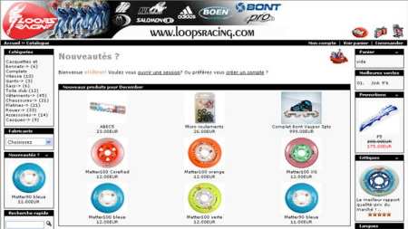 nouvelle page accueil loops racing