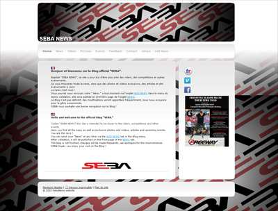 page accueil blog seba news 2010