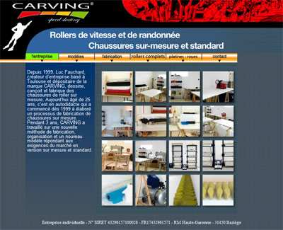 Web : nouveau site de Carving