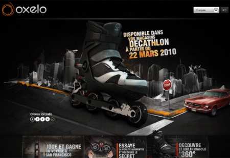 page accueil site web diabolo oxelo