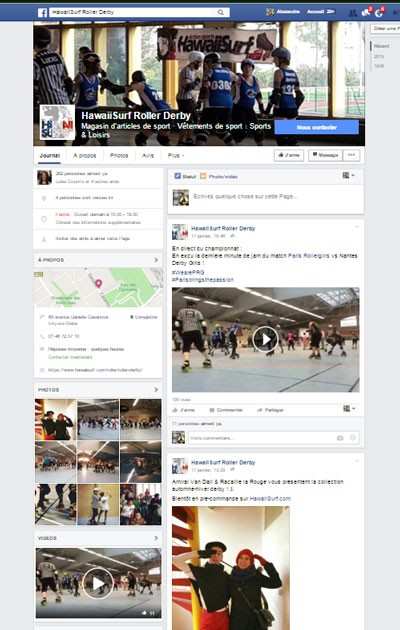 Hawaii Surf, partenaire des Paris Roller Girls