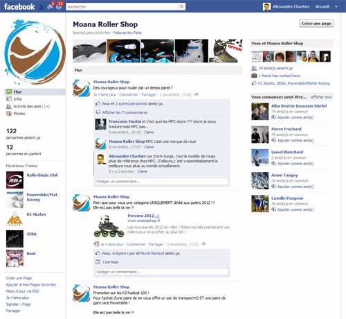 Moana lance sa page Facebook