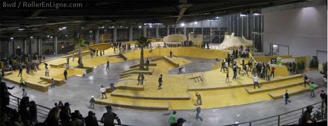 Le skatepark du Palais de la Glisse de Marseille