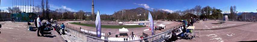 Panoramique de l'anneau de vitesse de Grenoble