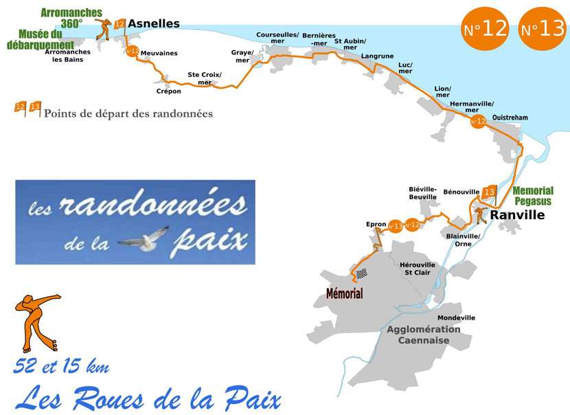 Parcours des roues de la Paix 2011