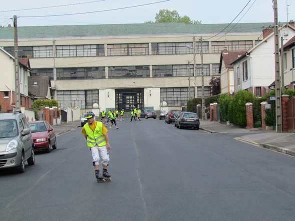 essai du parcours de clermont dans l'Oise en roller