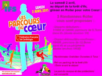 Randonnée roller Parcours du Coeur 2011 à Caen (14)