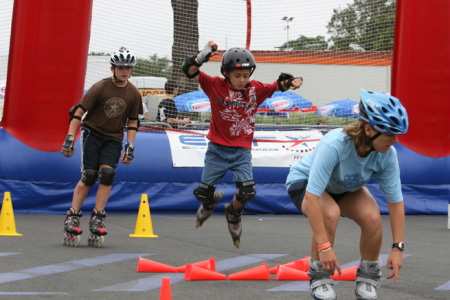 Du roller sur le Famillathlon (75)
