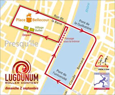 Parcours du Lugdunum Roller Contest 2007