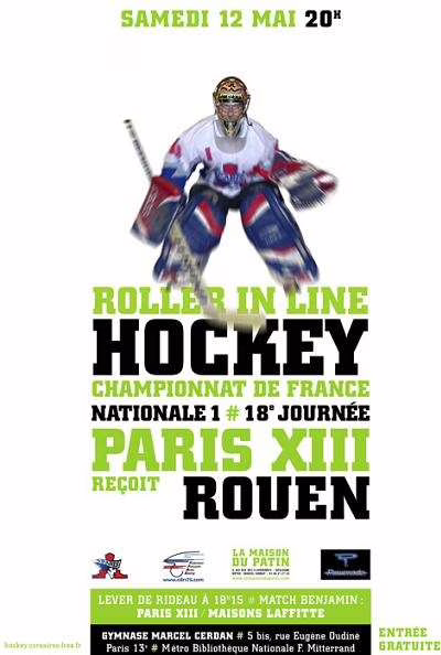 Match : Spiders de Rouen / Corsaires de Paris XIII