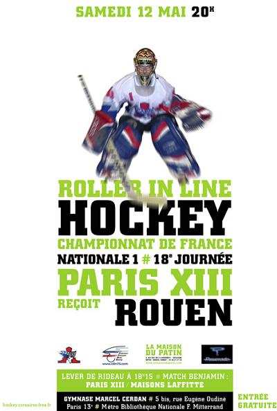 Match : Spiders de Rouen / Corsaires de Paris XIII