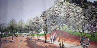 Ouverture du park de Clichy-Batignolles (75)