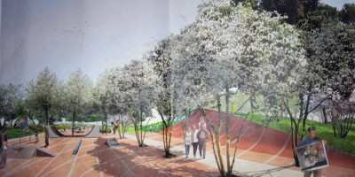 Ouverture du park de Clichy-Batignolles (75)