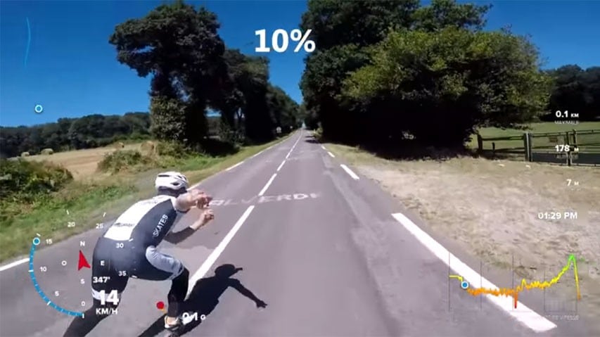Pascal Briand défie Jimmy Jouette dans le col de Mur-de-Bretagne (22)