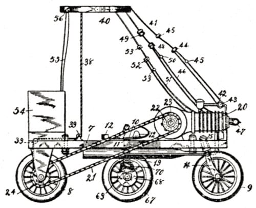 Patin à moteur Matson de 1906