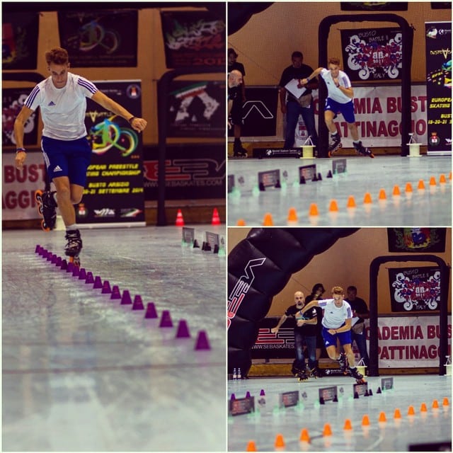 Patin de speed slalom d'Alexandre Claris Patin de speed slalom d'Alexandre Claris