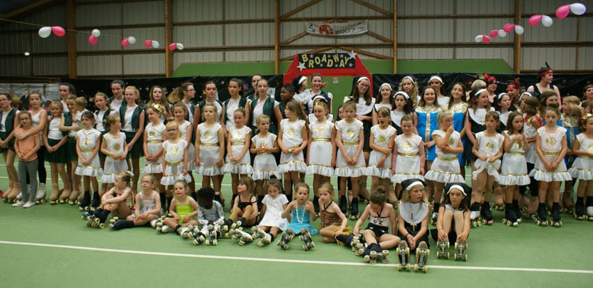 Les patineurs du club