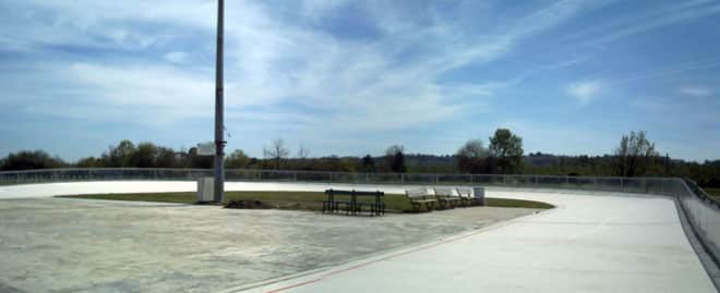 Vue de la piste de Valence d'Agen