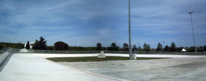 Vue de la piste de Valence d'Agen
